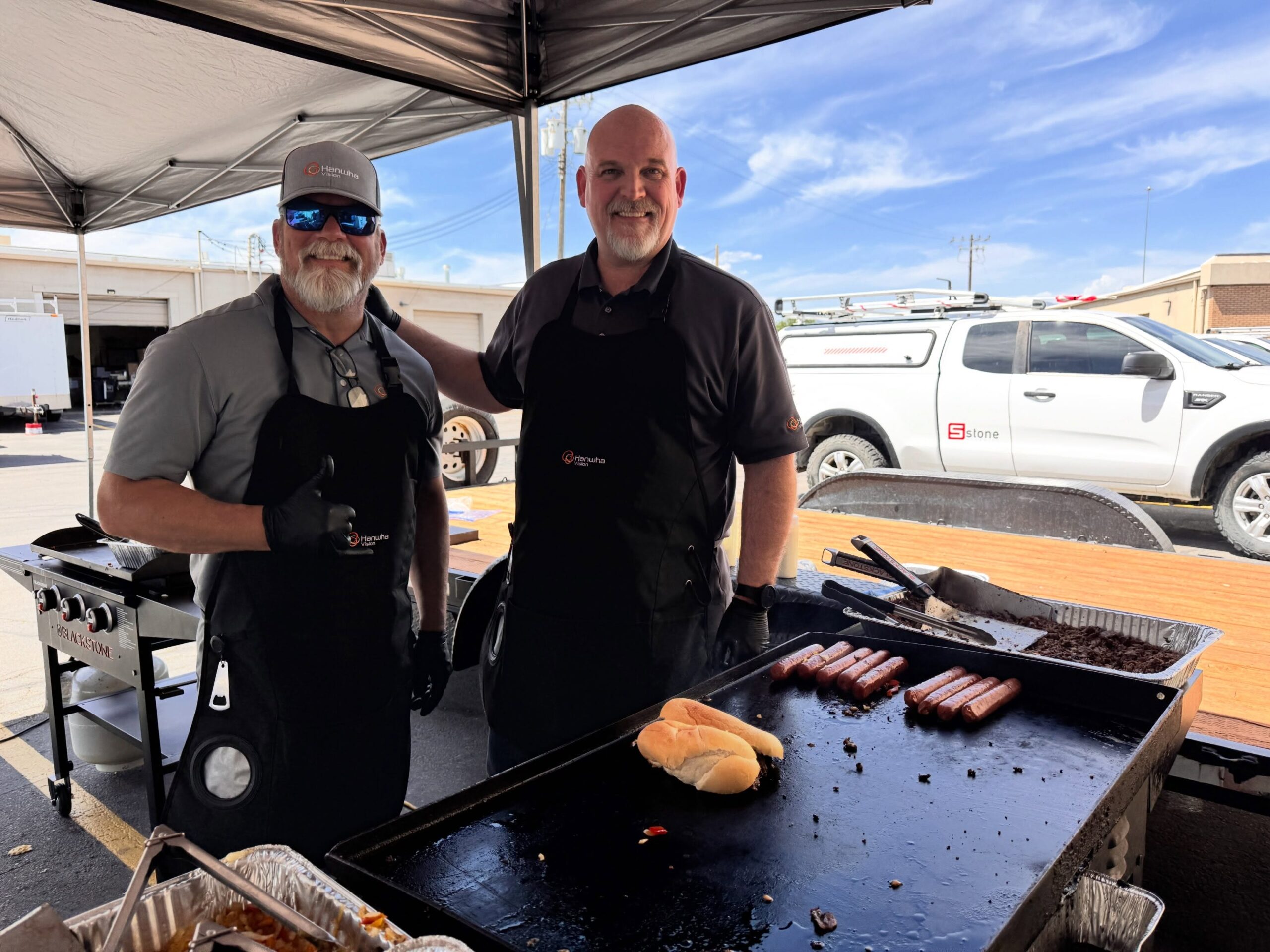 Thank you to @hanwhavisionamerica for amazing food today! Happy 4th of July!